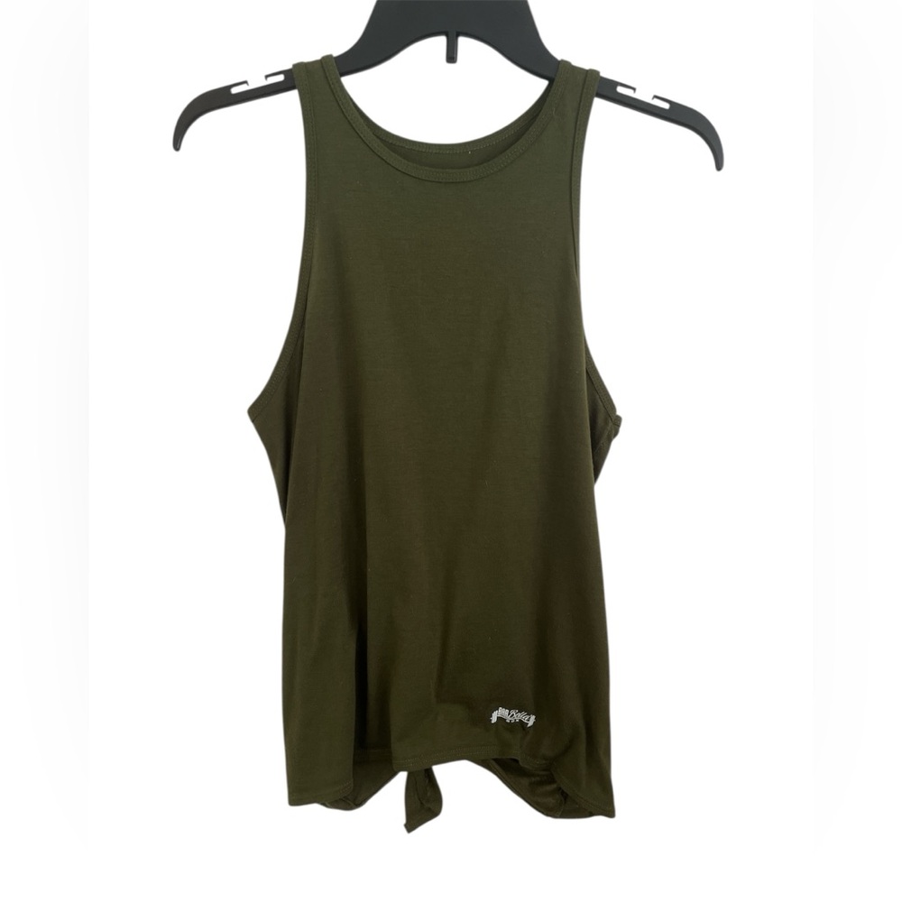 Women’s Barbella Box Olive Green Tank Top